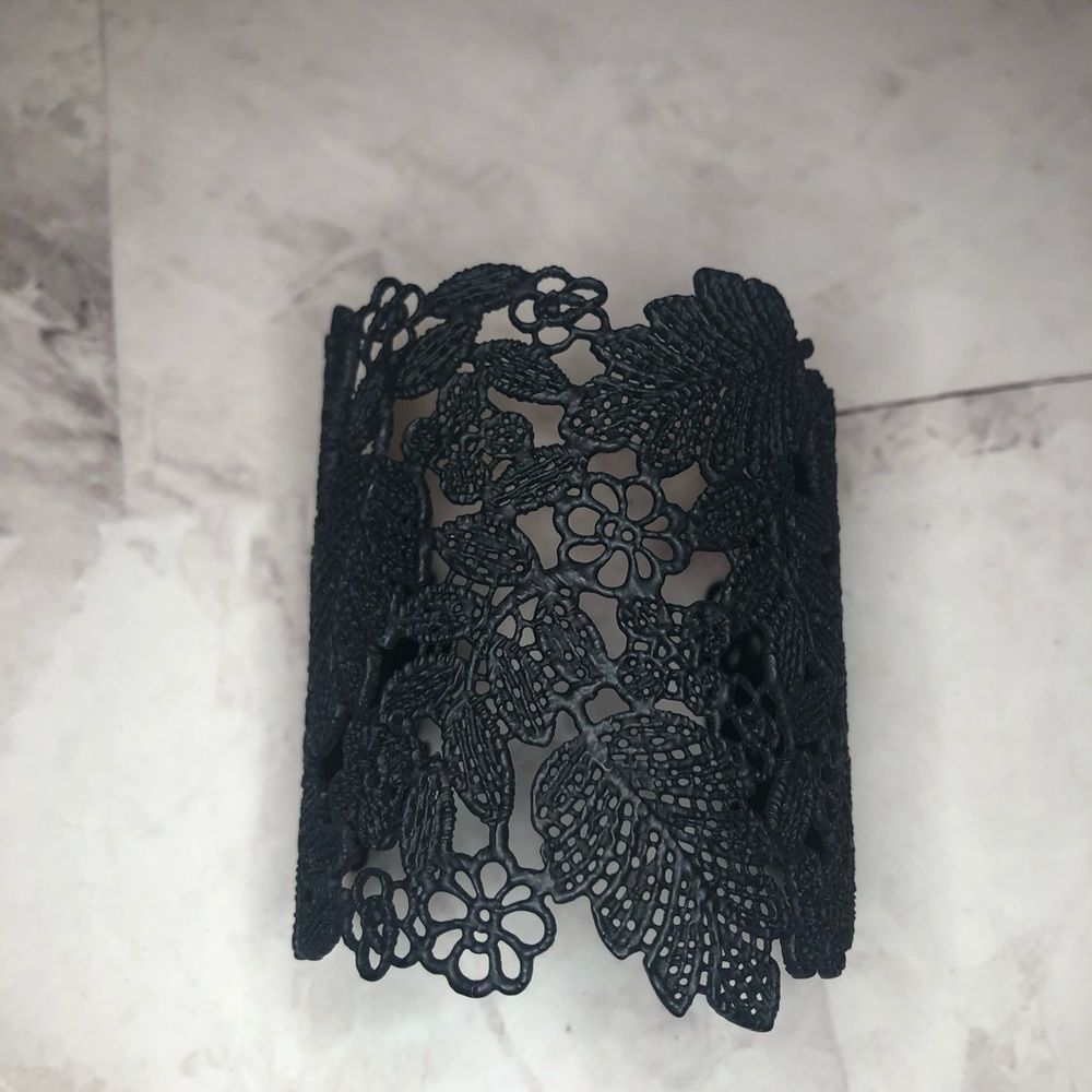 Stella & Dot Black Lace Bracelet